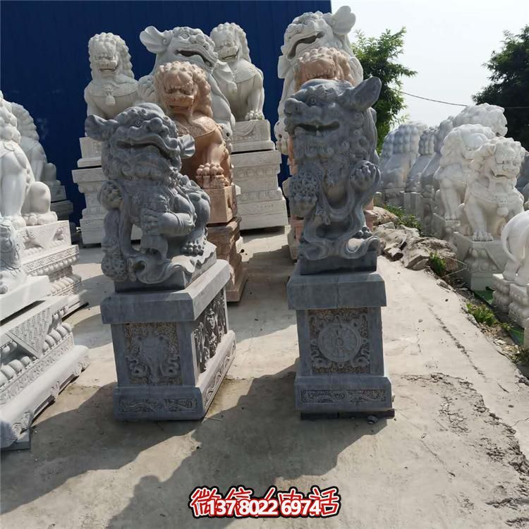 精美獅子大理石石雕，為庭院、公司、門口添彩