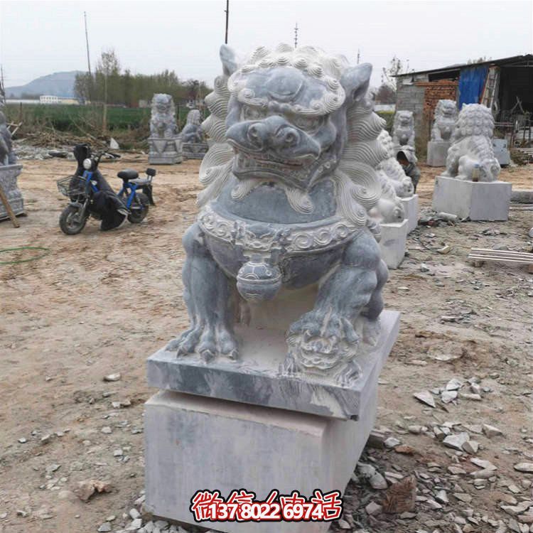 仿古大理石石雕獅子雕塑，為你的園林景觀增添經(jīng)典風(fēng)采