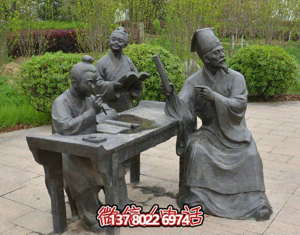 古代庭院景區(qū)，一起讀書、雕塑、感受古風(fēng)