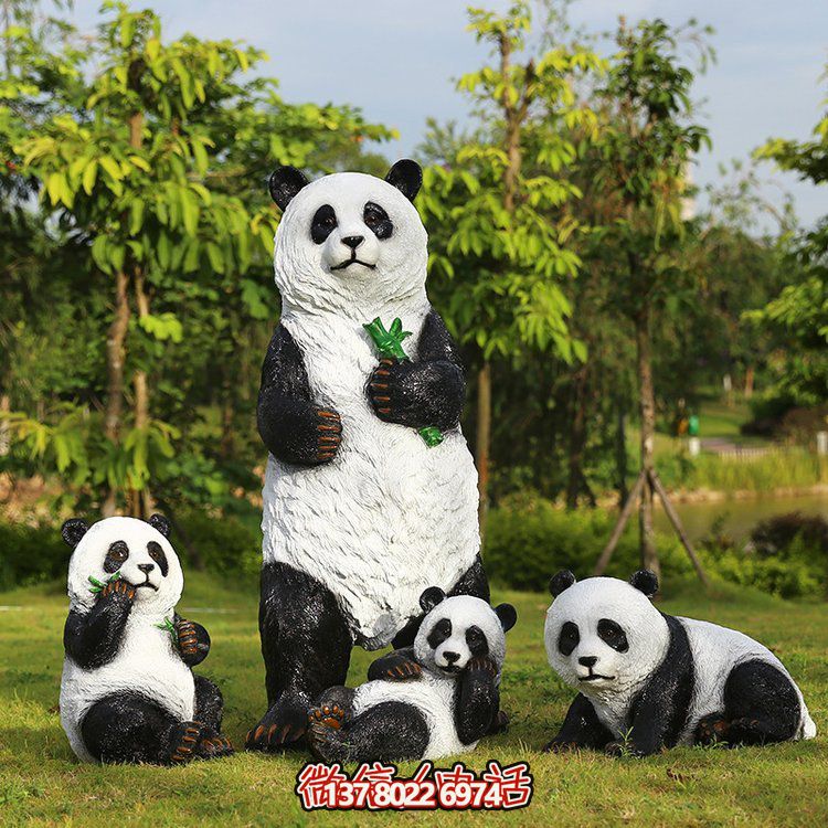玻璃鋼仿真熊貓，讓動物園的動物更加生動