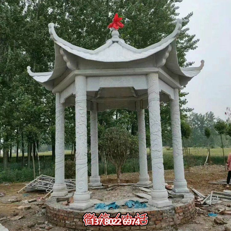 單層石涼亭，讓您擁有完美休閑空間