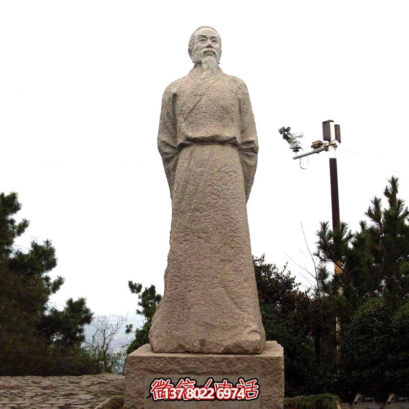 賀知章砂巖石雕像，感受歷史魅力