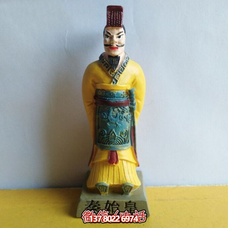 秦始皇彩繪玻璃鋼雕塑，打造絕美園林景觀