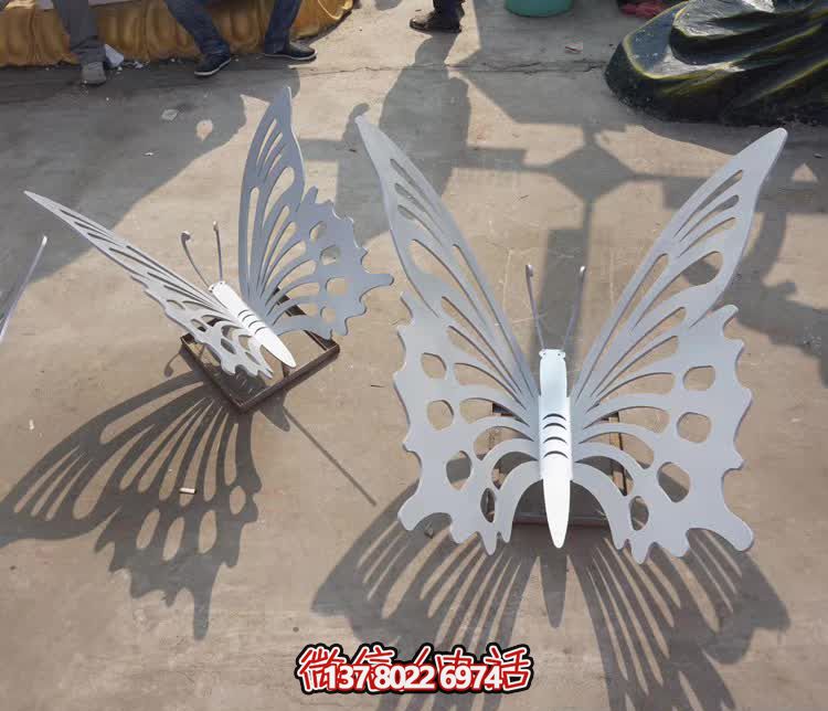 景區(qū)不銹鋼抽象蝴蝶雕塑