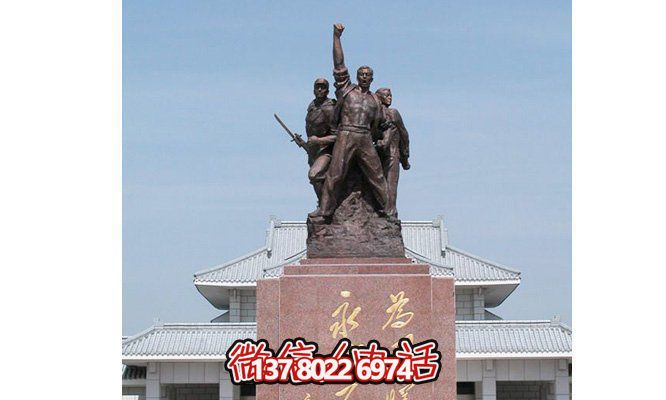 廣場抗戰(zhàn)時期人物紀(jì)念銅雕抗戰(zhàn)雕塑