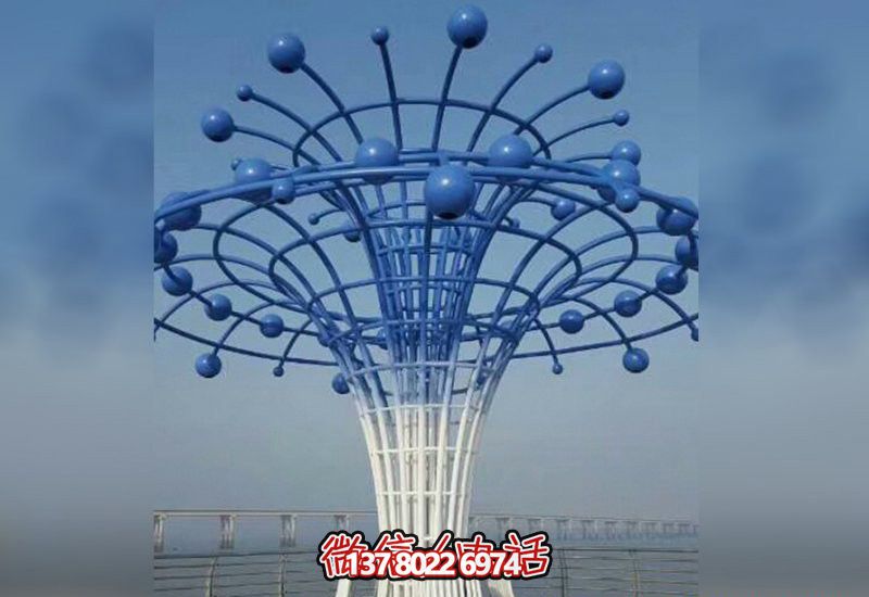 不銹鋼廣場(chǎng)抽象噴泉球雕塑