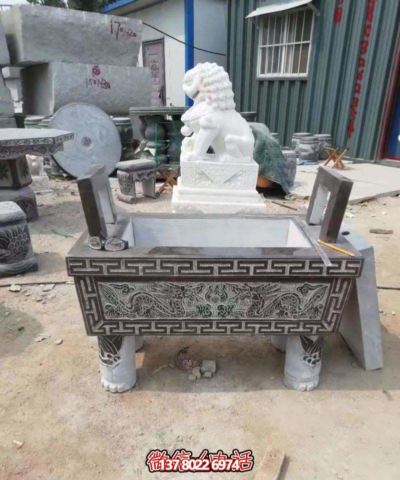 大型方鼎浮雕景區(qū)園林擺放香爐雕塑