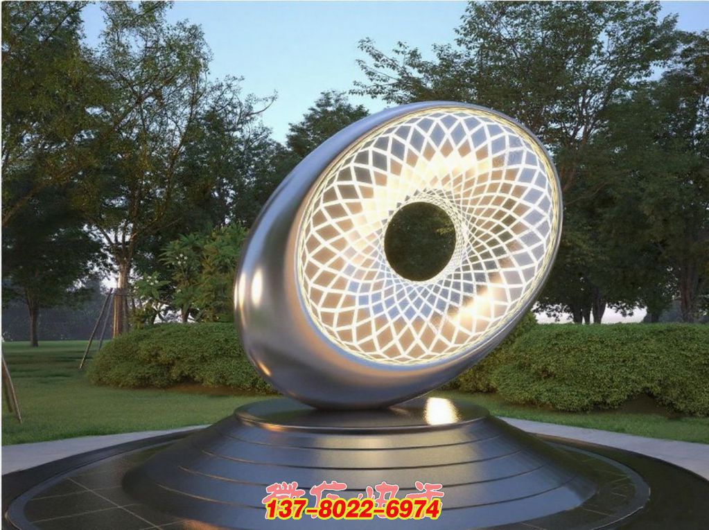 光綻環(huán)影：不銹鋼戶外景觀的時(shí)空之眸